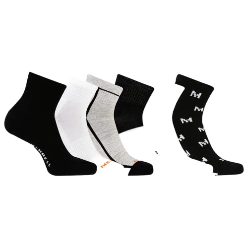 Image of Merrell Unisex Adult Men's and Women's Recycled Cushioned Ankle Socks - 6 & 12 Pairs - Hiking Arch Support