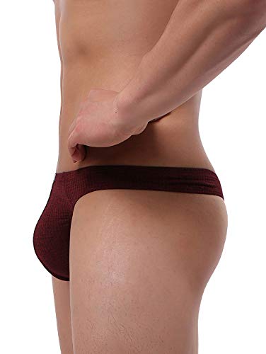 iKingsky Men's Stretch Thong Underwear Soft T-back Mens Under Panties3