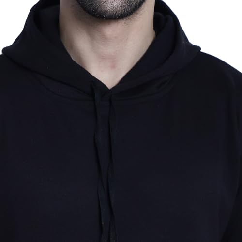 Image of Mack Jonney Solid Hooded Cotton Fleece Sweatshirt for Men (Pack of 2)-MACK50923