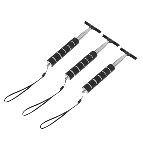 BRIGHTFUFU 3Pcs Retractable Car Mirror Wiper Mini Windshield Cleaner Tool for Rainy Foggy Weather Automotive Accessory with Sturdy Design