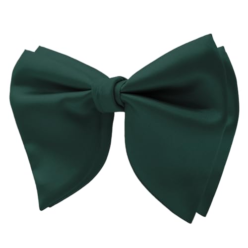 Image of Mens Bow Tie Pre Tied Oversized Bow Ties for Men Satin Bowties for Tuxedo Wedding Party Banquet
