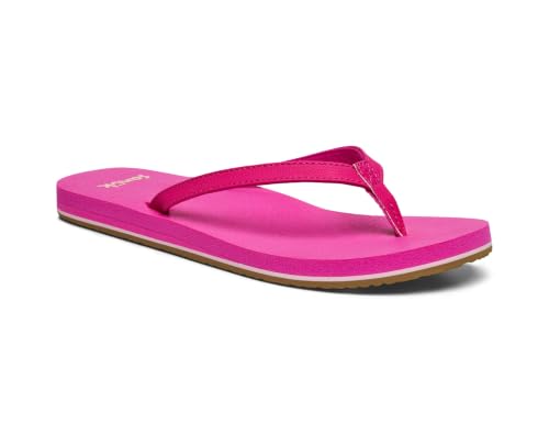 Image of Sanuk Yoga Joy Womens Flip Flops | Yoga Mat Footbed | Sandals for Women | Womens Yoga Sandals | Women's Beach Sandals