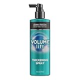 John Frieda Volume Lift Thickening Spray for Natural Fullness, Fine or Flat Hair Root Booster Spray, 6 Ounces, with Air-Silk Technology