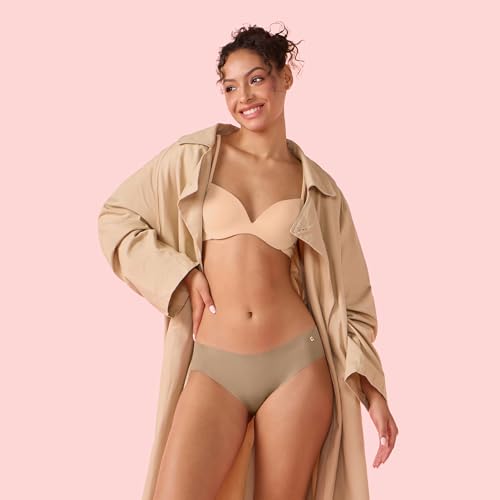 Image of Enamor Innovations Invisi, All Day Comfort, Low Waist Bikini Panty for Women - No Visible Panty Lines, Sweat Wicking, Free Cut, Regular Coverage - PB40