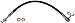 Dorman H622042 Rear Passenger Side Brake Hydraulic Hose Compatible with Select Ford Models