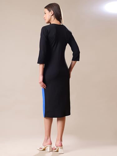 Image of PURVAJA Women's Bodycon Knee Length Dress(Lucy-342-348)
