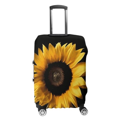 Carry on Luggage Cover Sunflower Suitcase Covers for Luggages Tsa Approved Travel Luggage Sleeve Protector Elastic Suitcase Protector Anti-Scratch Washable Fits 19-30 Inch Case -S4