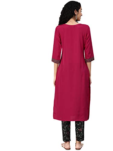 Image of ZIYAA Women's Crepe Straight Kurta