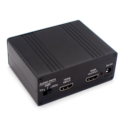 LeTkingok Extractor de Audio HDMI con Salida I2S/DSD/Coaxial/Óptica, Compatible con 4K 3D MHL, HDMI I2S para DAC