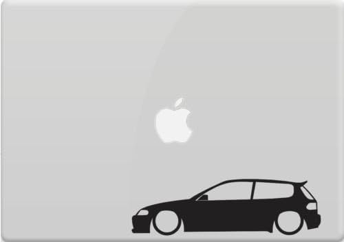 Civic EG Hatch MacBook Outline Car Window Sticker Vinyl Decal Race iPad, Die Cut