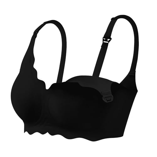 Image of haakaa Nursing Bras for Breastfeeding, Ultra-Comfort Seamless Maternity Bra with Jelly-Strip Support