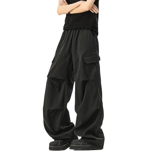 Men's Pants Workwear Wide Leg Loose Fit Retro Sport Couple Style Summer Casual Long Pants for Men3