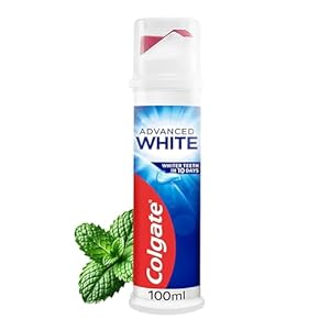 Colgate Advanced White Whitening Toothpaste 100ml, Pump