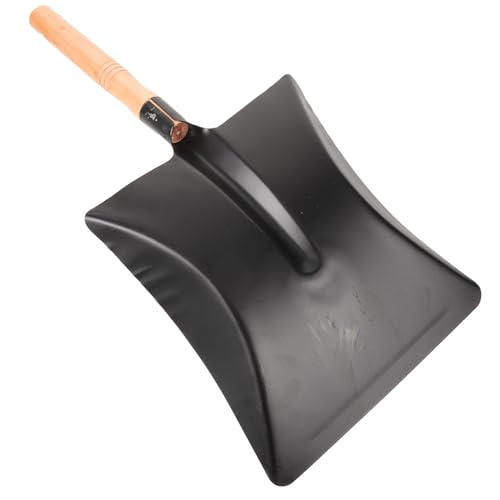 DOITOOL Pala de Mano Ligera de Hierro con Mango de Madera Ergonómico para Jardín Pala Pequeña Portátil Resistente para y Plantar Huertos y Exteriores