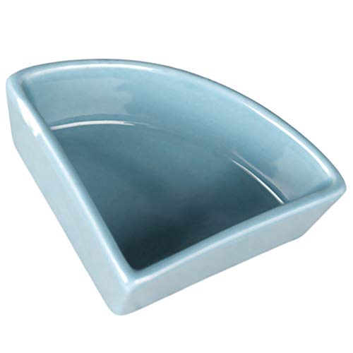 PATKAW Keramik-Futternapf Für Hamster - Dreiecks-Design, Weiß