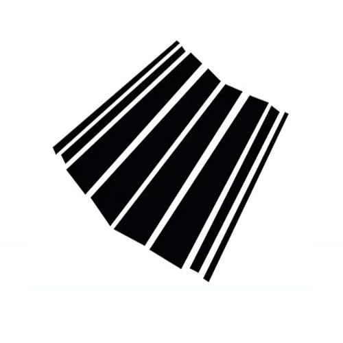 車のドアウィンドウセンターミドルコラムBピラーポストカバーミラー効果トリム、トヨタランドクルーザーJ200プリウスRAV4用