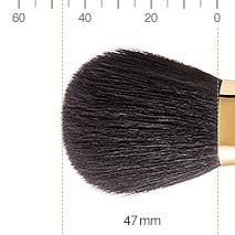 BISYODO Long Series Powder Brush - Round Flat Type