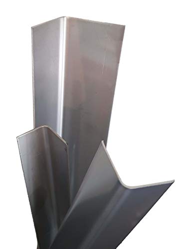 (6) Brushed Stainless Steel Corner Guard Angle 1 x 1 x 48 20ga 304 0600113