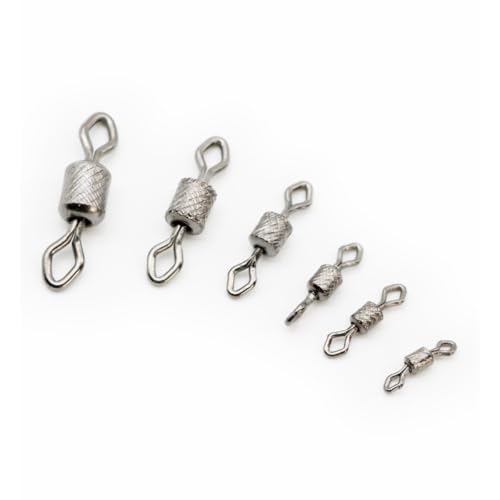 200 piezas swiveles de acero inoxidable para pesca miniatura 1