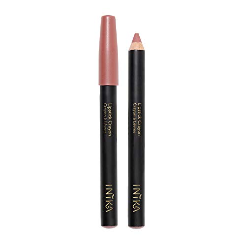 INIKA Organic Pink Nude Lipstick Crayon, 0.11 OZ