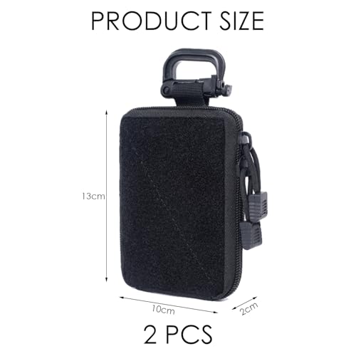 TYFGRT Mini Bolsa Táctica De 2 Uds, Pequeña Bolsa De Almacenamiento, Bolsa De Almacenamiento Médico, Pequeña Bolsa De Herramientas para Exteriores, Riñonera Colgante para Hombre, Billetera Táctica - imagen 2