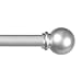 Kenney Chelsea Ball Window Curtain Rod, 48 to 86-Inch, Champagne Silver