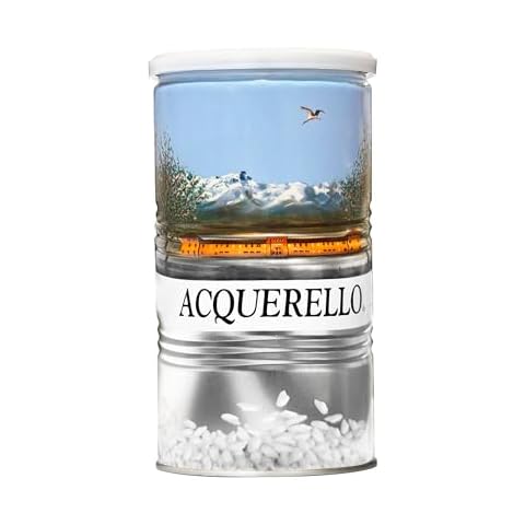 Acquerello Italian Carnaroli Aged Risotto Rice in Tin Can, 2.2 Lbs (1kg) | From Vercelli Province in Italy Cover