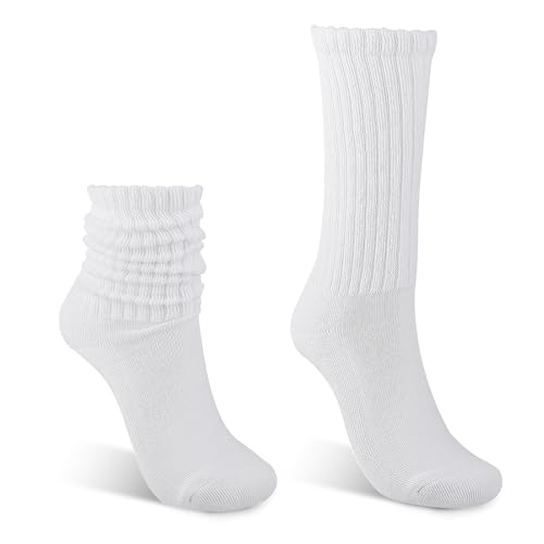 Slouch Socks for Women Scrunch Socks Long Boot Stacked Sock Soft Knit Stack Socks for Fall Winter Warm Size 6-11