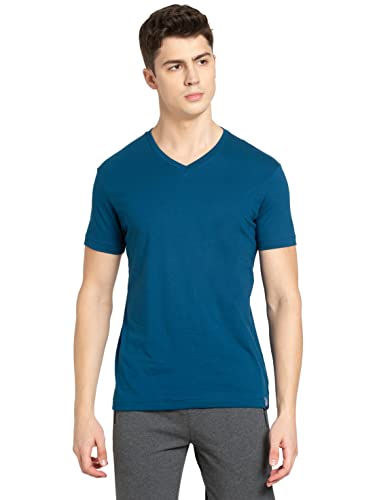 Jockey 2726 Men’s Super Combed Cotton Rich Solid V Neck Half Sleeve T-Shirt Jockey 2726 Men’s Super Combed Cotton Rich Solid V Neck Half Sleeve T-Shirt