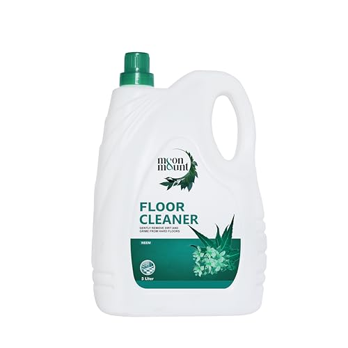 Image of Moon & Mount floor cleaners liquids 5 ltr, Bathroom Surface Cleaning Liquid, Ecofriendly, Non-Toxic, Skin Friendly, Tiles cleaner 5 Liter (Neem)