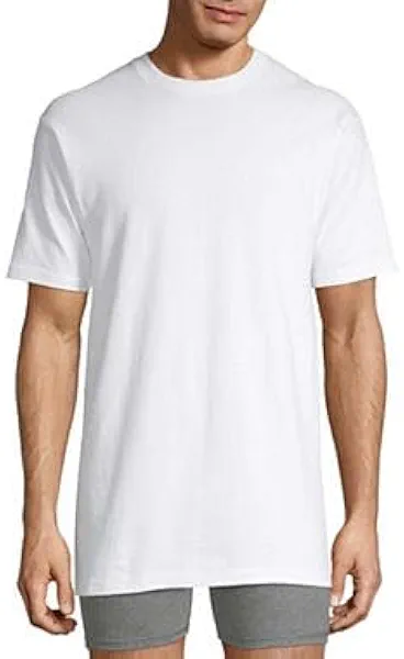 Stafford 4 Pack Heavyweight Tall Crew Necks XLT 100% Heavyweight Cotton Durable Comfort White