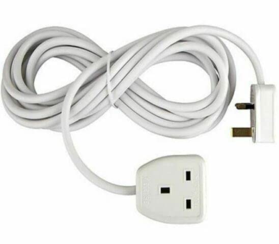 iSeventy9 1 Way Extension Lead Cable 13A UK Socket ~ 2 Meter ~White