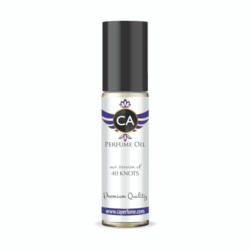 CA Perfume Impression of 40 Knots Unisex Fragrance Oil Aromatic Aquatic Scent Long Lasting Perfumes for Women &amp; Men Travel Size TSA Ready Mini Parfum Body Oil Roll-on 0.33 Fl Oz 10ml