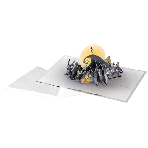 Hallmark Signature Paper Wonder Nightmare Before Christmas - Tarjeta de cumpleaños desplegable de Navidad (Happy Nightmares)