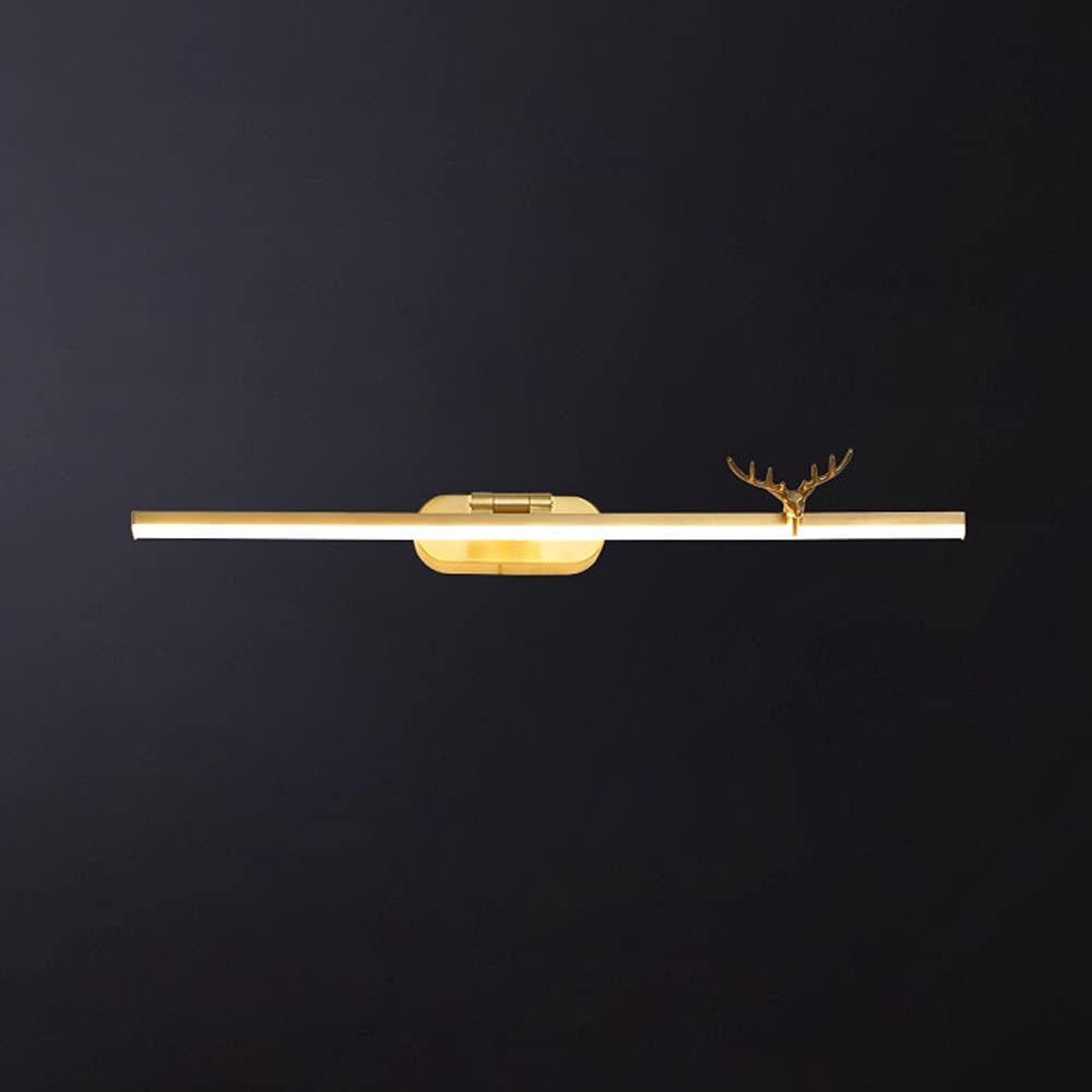 YTBHSHXZ wall Light， LED Bathroom Mirror Makeup Light Indoor Wall Brass 40CM & 50CM 3 Color Modes(M)
