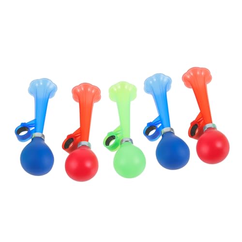KICHOUSE Bicycle Horn for Boys and Girls 5pcs Manual Air Horns for Handlebars Random Color