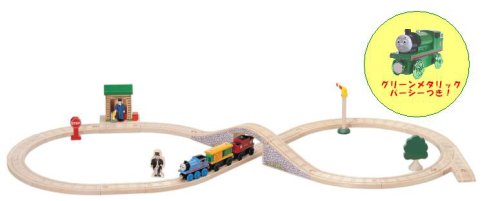 きかんしゃトーマス 木製レール ソドーベイセット　ラーニングカーブ社 きかんしゃトーマス（ラーニングカーブ） ソドーベイセット 木製