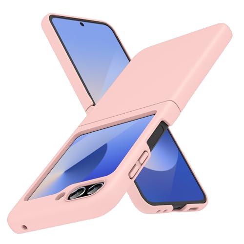 Galaxy Z Flip6/Flip7 FE �p �P�[�X �ϏՌ� ���^�J�o�[ �y�� Galaxy Z Flip6/Flip7 FE ��p �n�[�hPC�f�� �T���X�� �M�����N�V�[ Z �t���b�v6/7 FE �Ή� �g�уP�[�X(�s���N)8-Z Flip 6-0