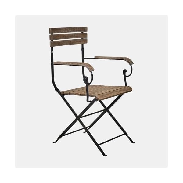 Loberon Klappstuhl Arémont Teak & Eisen