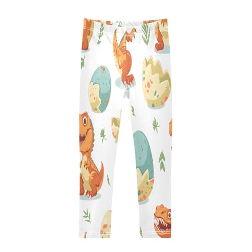 Bolaz Toddler Girls Leggings Printed Yoga Pants Leggings Dinosaurs Eggs for Kids