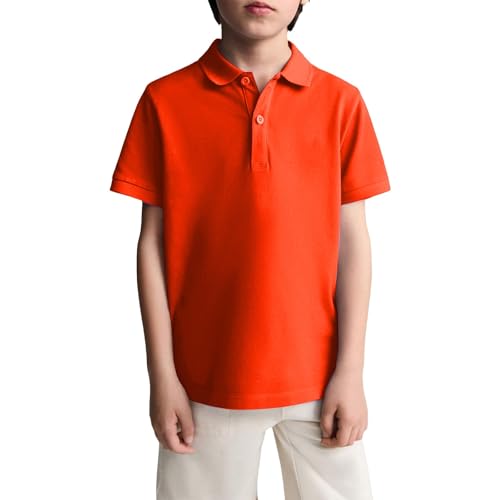 Boys Clothes Summer Short Sleeve Quick Dry Cute Polo Tops School Uniform Button Down Clothes Fall Outdoor 3-14 Years