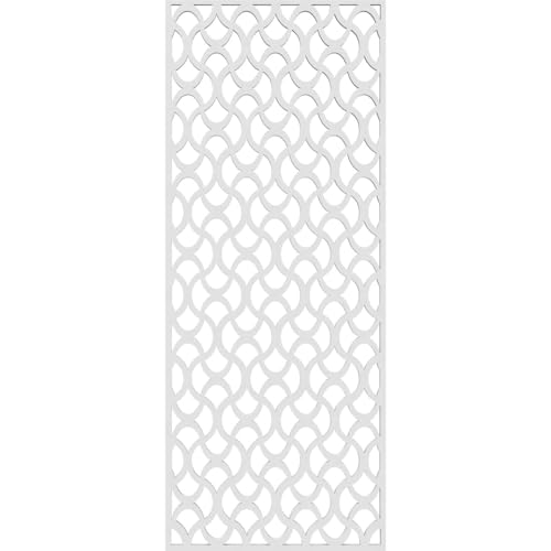 Image of 9 3 /8 inchW x 24 3 /8 inchH x 3 /8 inchT Resort Decorative Fretwork Wall Panels in Architectural Grade PVC