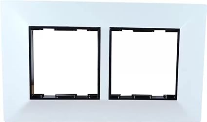 New Polycarbonate 4 Modular Switch Plate (Pack Of 1 Pcs) Wall Plate (White)