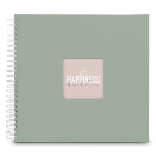 Spiral-Album 'Fine Art', 36x32 cm, 50 weiße Seiten, Salbei