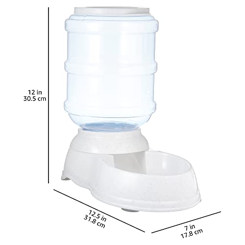 Amazon Basics Futter- und Wasserspender für Haustiere, Futterstation, Größe S, Transparent