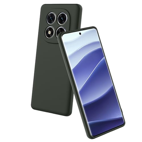 Image of Back Cover for Mi Redmi Note 14 Pro 5G /14 Pro| Full Camera Protection | Premium Liquid Silicon Case | Flexible Bumper Case for Mi Redmi Note 14 Pro 5G / 14 Pro 4G / Poco X7 5G(Military Green)