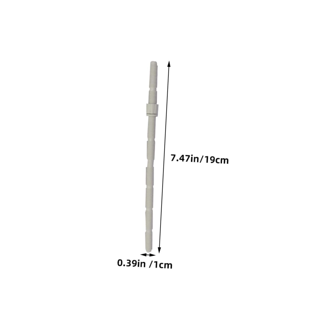 Varillas para Pulsador De Inodoro Doble Descarga, Kit De Varillas Roscadas Extendidas De Plástico, Piezas Aplicables para Tanque De Agua, Repuesto Práctico para Baño, 2 Unidades