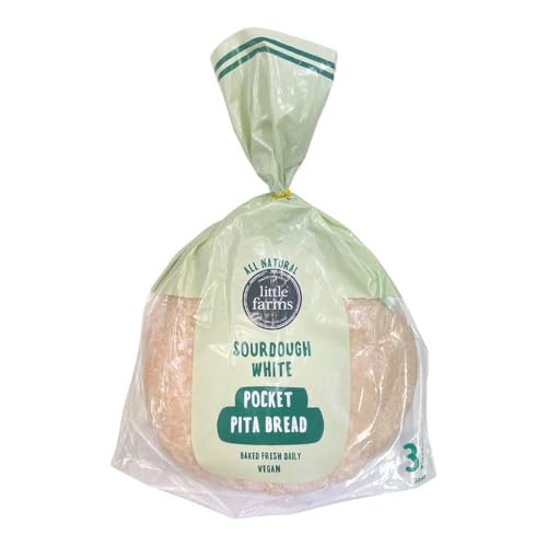 Little Farms Sourdough Pita Pack of 3 All-Natural Ingredients
