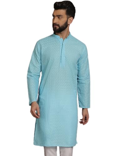 Image of SOJANYA Men's Silk Blend Regular Fit Casual (Since 1958 Woven Design Kurta with Churidar & Embroidered Nehru Jacket