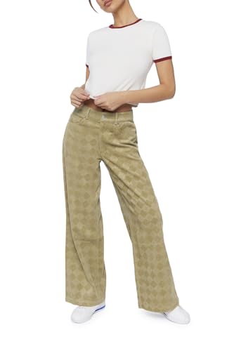 Forever 21 Pantalones de corte de bota para mujer, Corteza de pino, Small